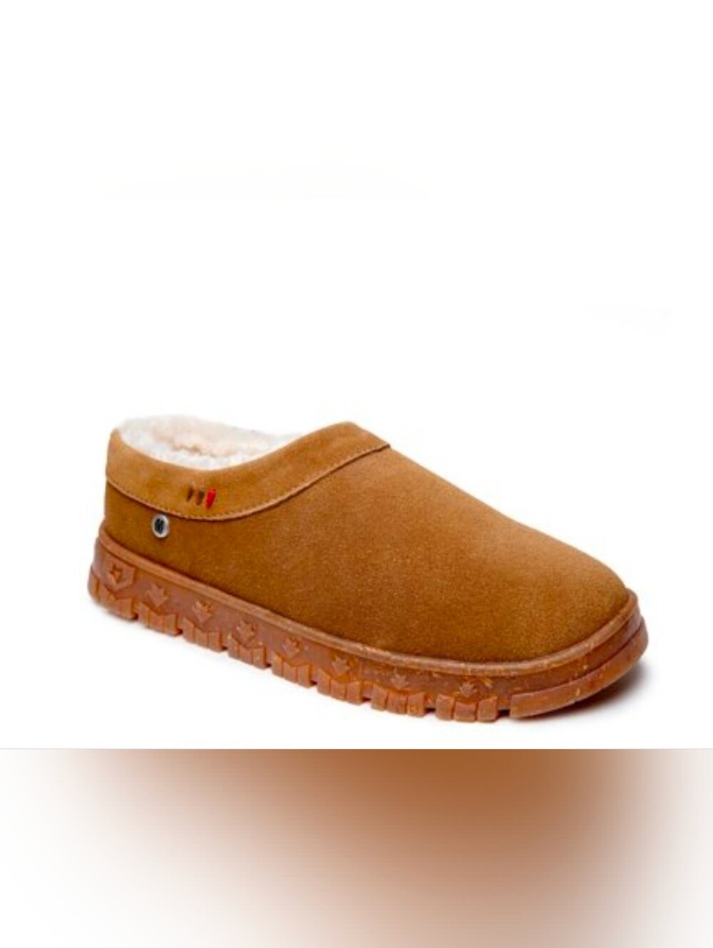 Minnetonka Neva Slipper - Women's Cozy Slip-On Shearling Lined Mule - Brown